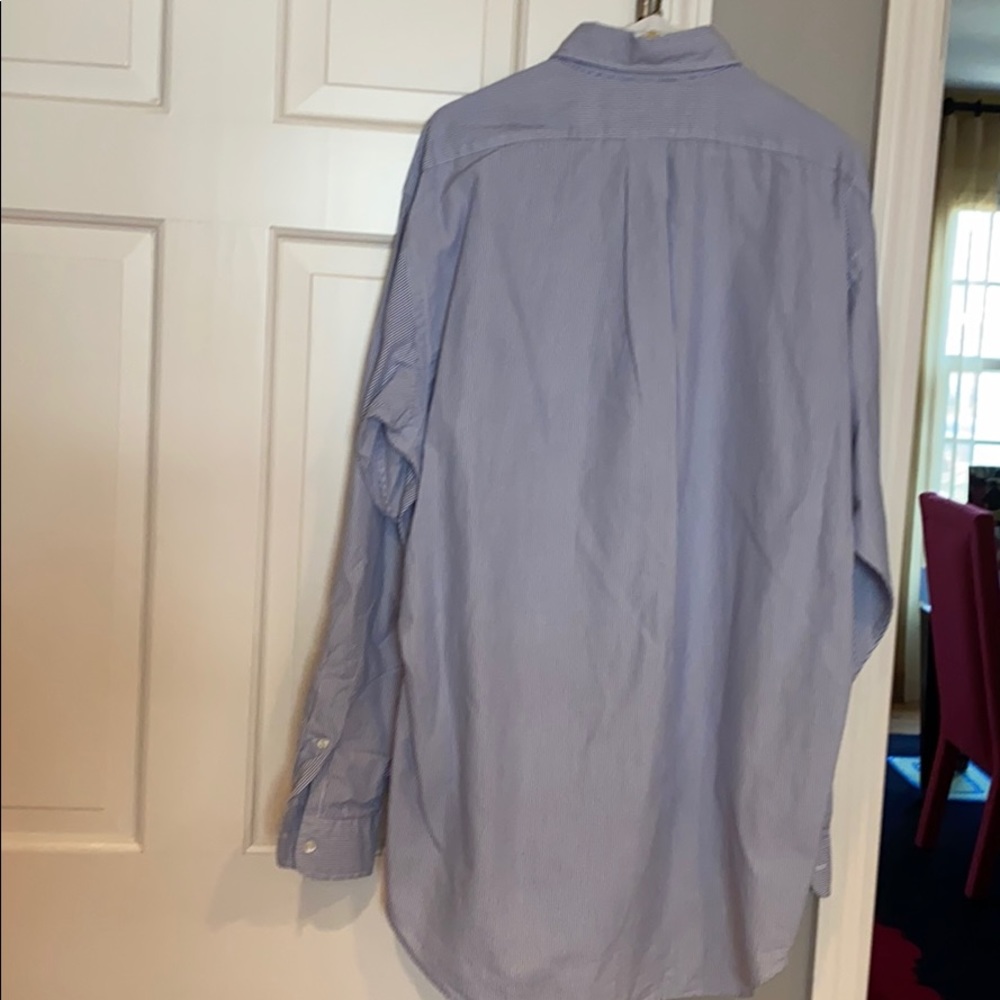 Ralph Lauren blue/white striped button down - Picture 3 of 7